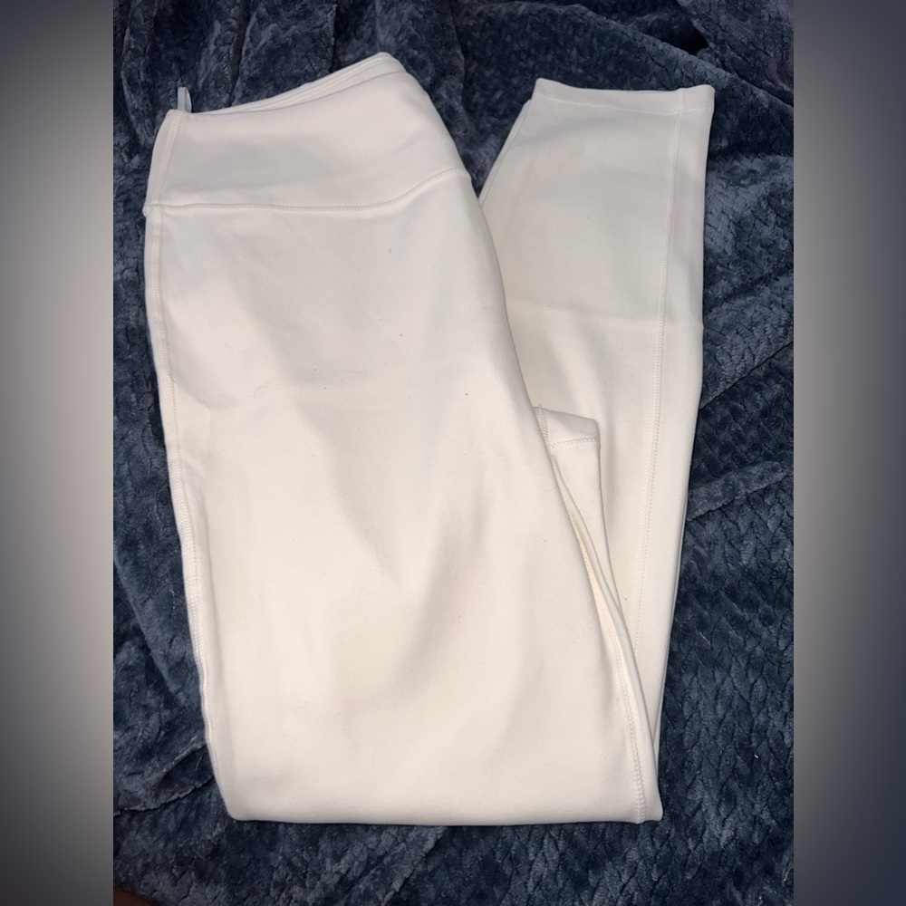 white extra thick leggings